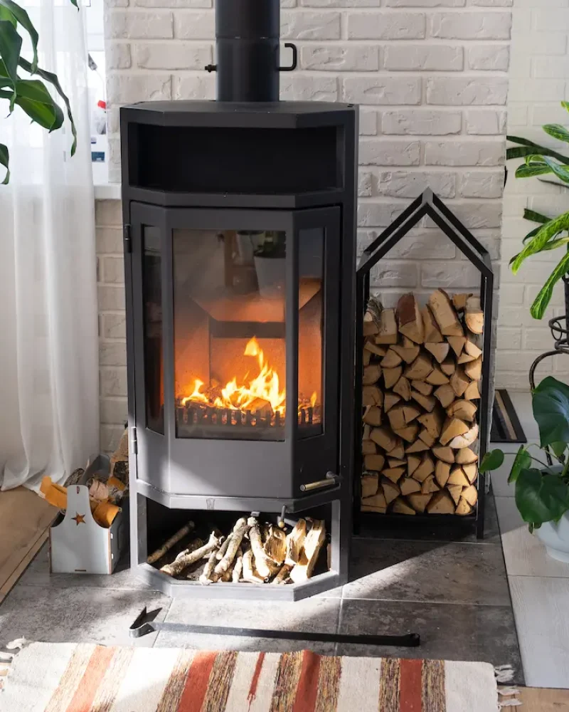 Poêle à bois par Maillard Porcher à Saint-Père en Retz